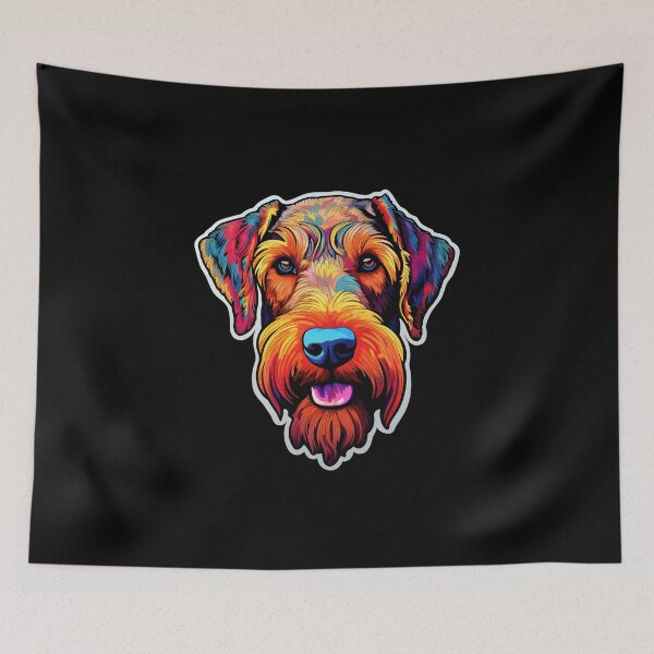 Item preview, Welsh Terrier Neon Design designed and sold by CUTEDOGGIEZ.