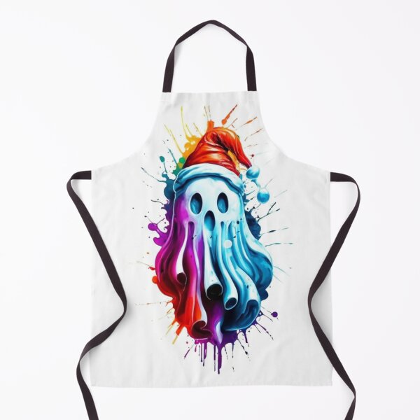 Item preview, logo picture painting spirit of Christmas lobo picture drawing bubbles colors colorful ghost print, Christmas bedding, Christmas t-shirt, child designed and sold by gulka8.
