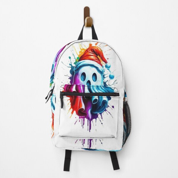 Item preview,  logo picture painting spirit of Christmas lobo picture drawing bubbles colors colorful ghost print, Christmas bedding, Christmas t-shirt, child designed and sold by gulka8.