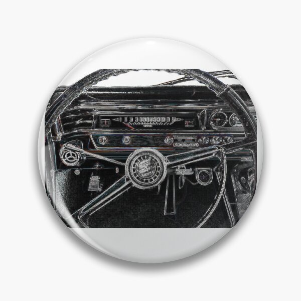 Item preview, 1963 Grand Prix Interior Steering Wheel, Vintage Car Interior designed and sold by BubbaCommerce.