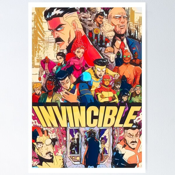 Invincible Manga Style Poster