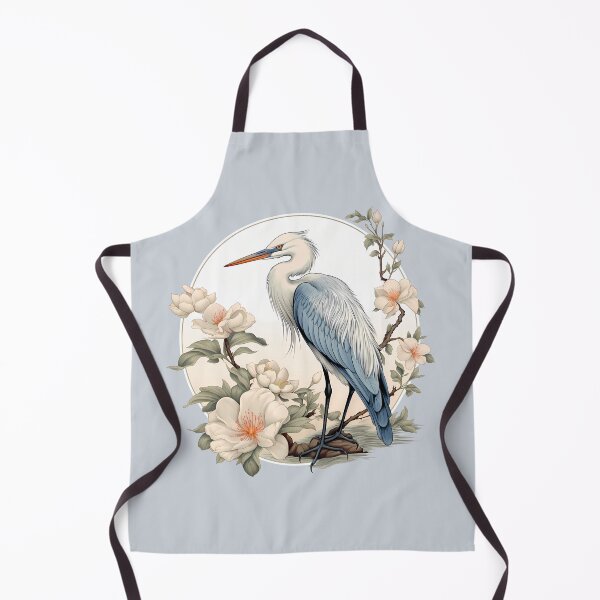 Item preview, Graceful Heron bird nature graphic art designed and sold by Actualytee.
