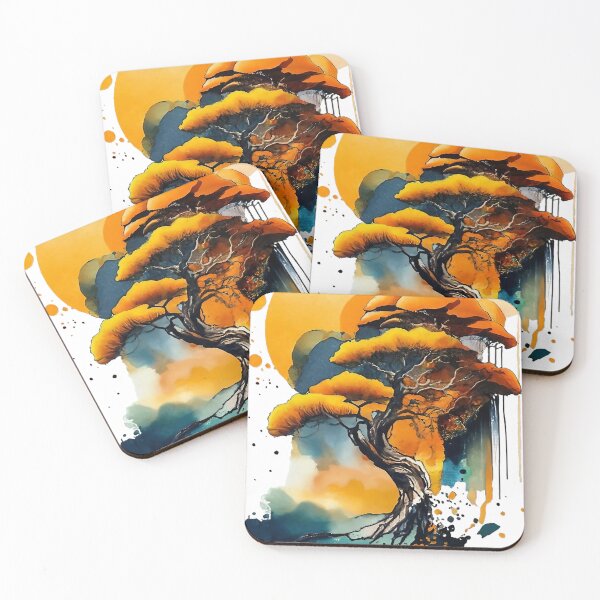 Item preview, Radiant Zen: Abstract Watercolor Pine Branches designed and sold by FOCorps.