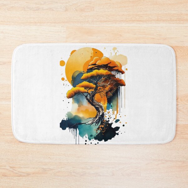 Item preview, Radiant Zen: Abstract Watercolor Pine Branches designed and sold by FOCorps.