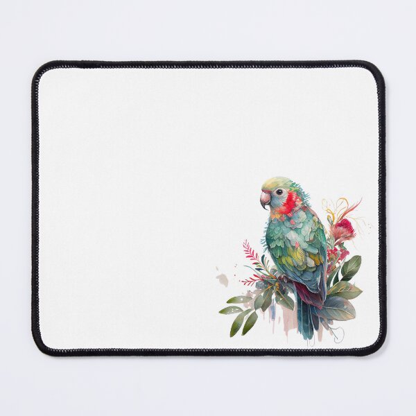 Item preview, parrot sits on flowers designed and sold by TIDALI-Prints.