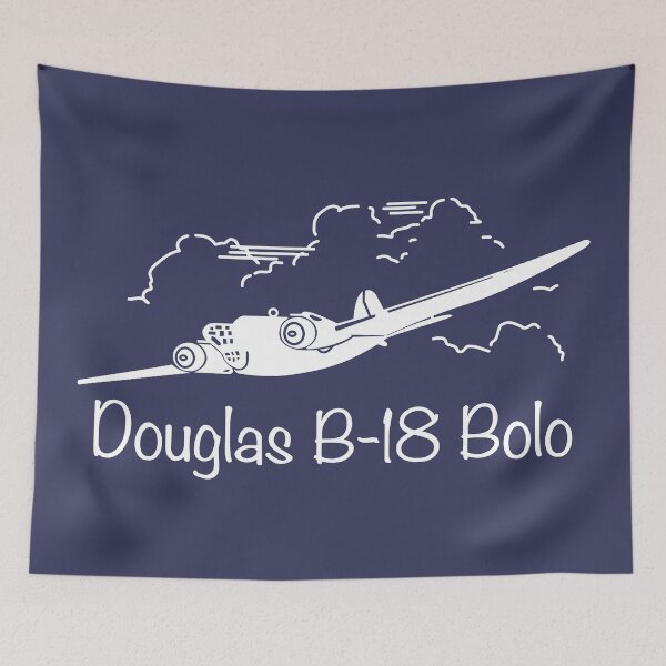 Item preview, Douglas B-18 Bolo WW2 Bomber Plane Flying Silhouette Diagram designed and sold by MilitaryMart.