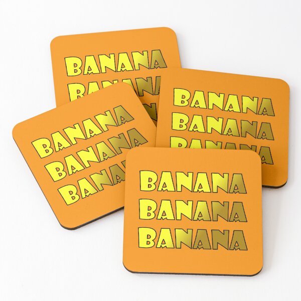 Item preview, BANANA, BANANA, BANANA, Large Yellow Brown, Font, Black Trim designed and sold by AASparksDesigns.
