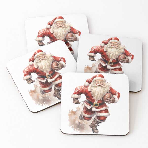 Item preview, Santa as an American Football player designed and sold by Sp3ctrumOfColor.