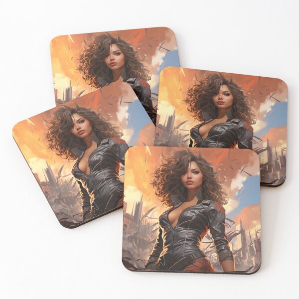 Item preview, Rebel Blaze - Sexy Warrior of the Wasteland Art Print designed and sold by SmartDesignByBB.