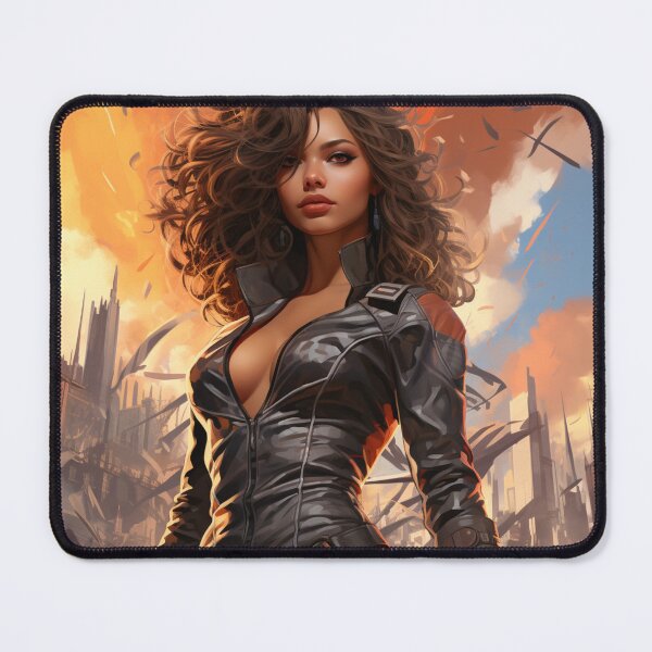 Item preview, Rebel Blaze - Sexy Warrior of the Wasteland Art Print designed and sold by SmartDesignByBB.