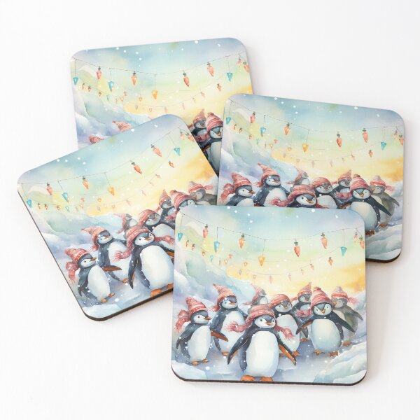 Item preview, Merry March Playful Penguin Parade designed and sold by cute-animals99.