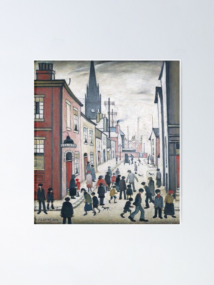 A Fight by LS Lowry - Fine Art Print in Two Sizes – The Lowry