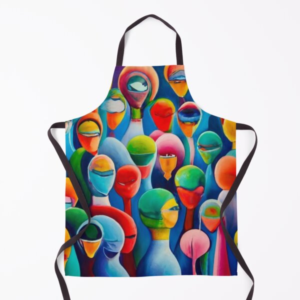 Item preview, logo vivid colors woman man fabric print red blue yellow orange multi color colorful print of space people, children's fabric, children's bedding designed and sold by gulka8.