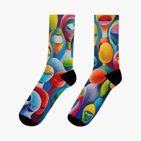 Item preview, logo vivid colors woman man fabric print red blue yellow orange multi color colorful print of space people, children's fabric, children's bedding designed and sold by gulka8.