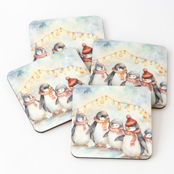 Item preview, Playful Penguin Parade designed and sold by cute-animals99.