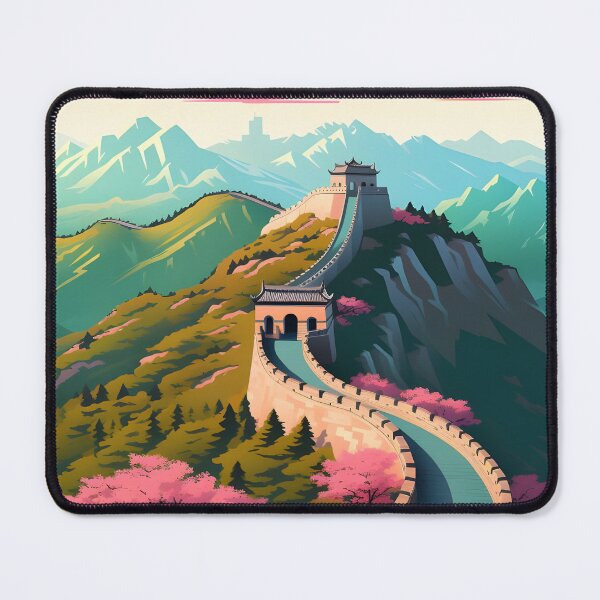 Item preview, Great Wall of China Travel Poster Design designed and sold by Urban Charms.