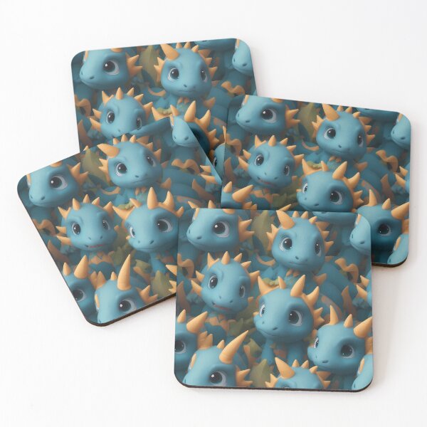 Item preview, cute baby dragons pattern designed and sold by PasindhuW.
