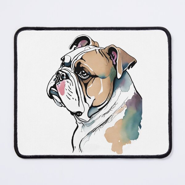 Item preview, Colour Portrait of a Bulldog designed and sold by SW-Graphics.
