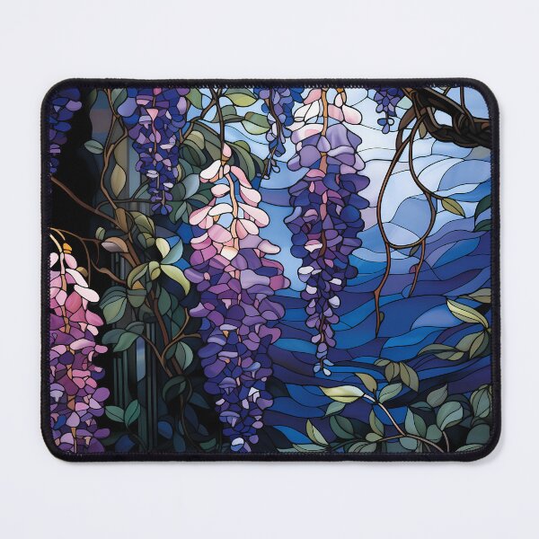 Item preview, Stained Glass Moonlit Wisteria Cascade designed and sold by Matt's Artificial Nature.