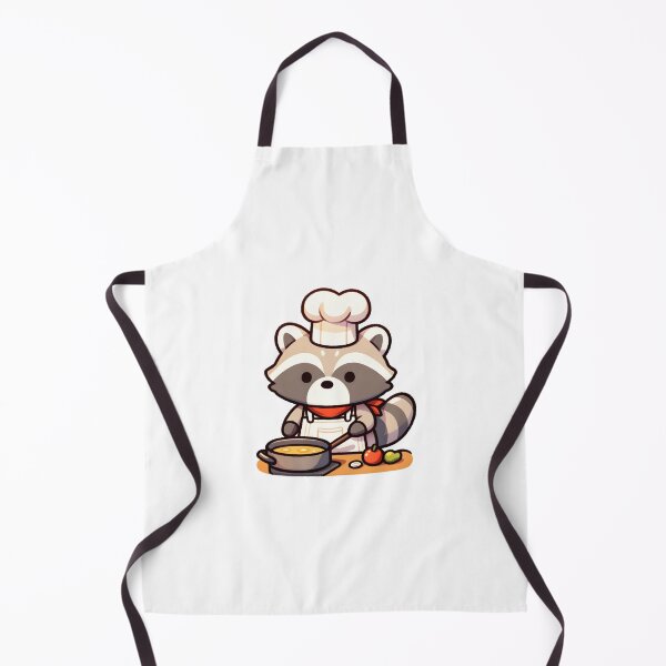 Artikelvorschau, Gourmet Raccoon Chef Perfecting a Soup Recipe entworfen und verkauft von UmbrellaStudio1.