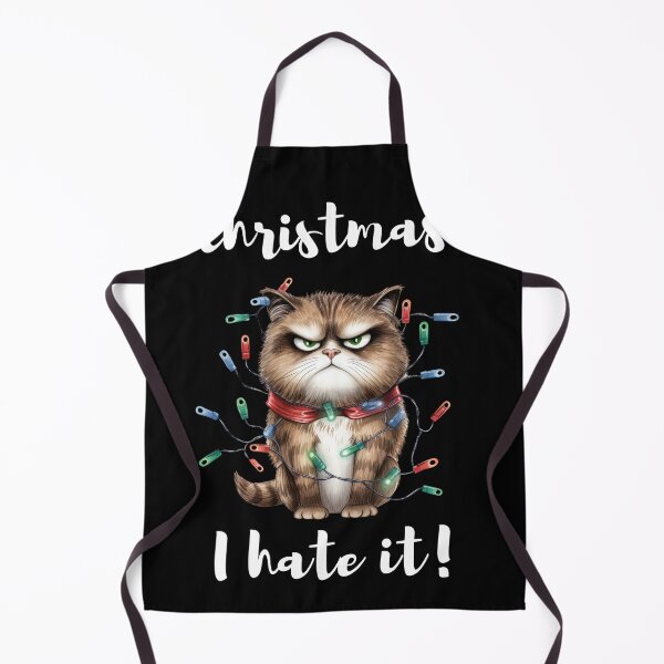 Item preview, Copy of Grumpy Christmas Cat I Hate It! 2023 gift designed and sold by stixgalore.