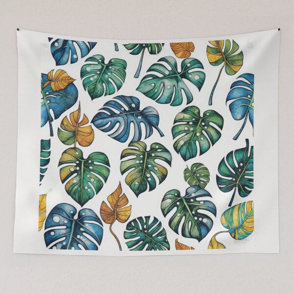 Item preview, Surrealistic Monstera Plant Pattern designed and sold by Bilisik.