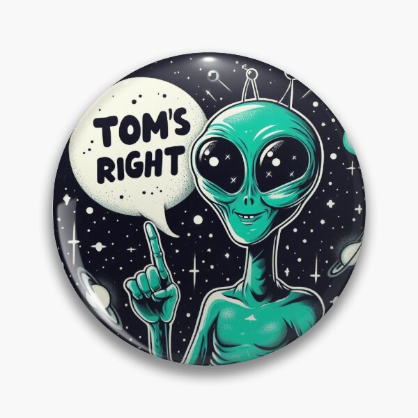 Item preview, Tome was right - Alien Sticker designed and sold by MakeToLive.