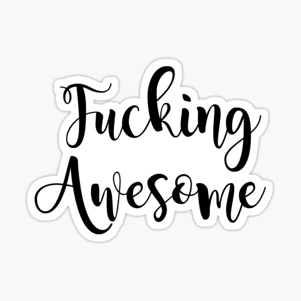 【名作】fucking awesome sticker easy pants Fucking awesome