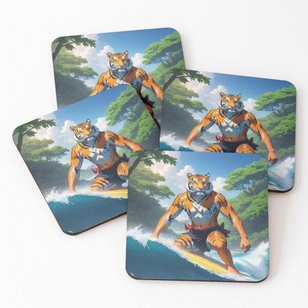 Item preview, Surfing Tiger designed and sold by Bunmigraphics .