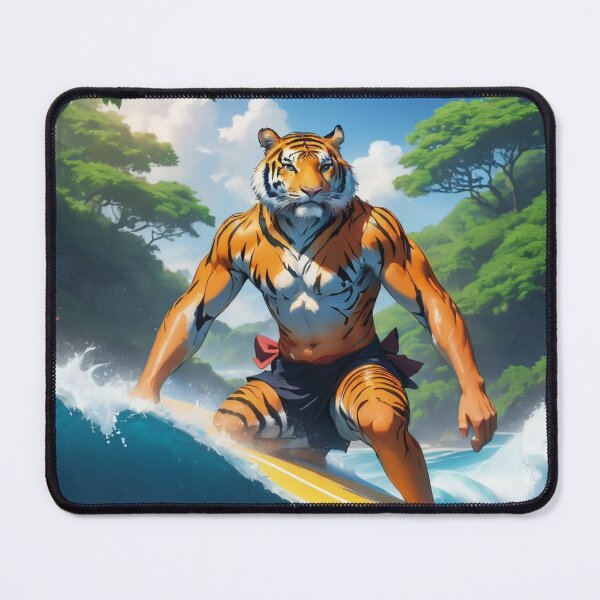 Item preview, Surfing Tiger designed and sold by Bunmigraphics .