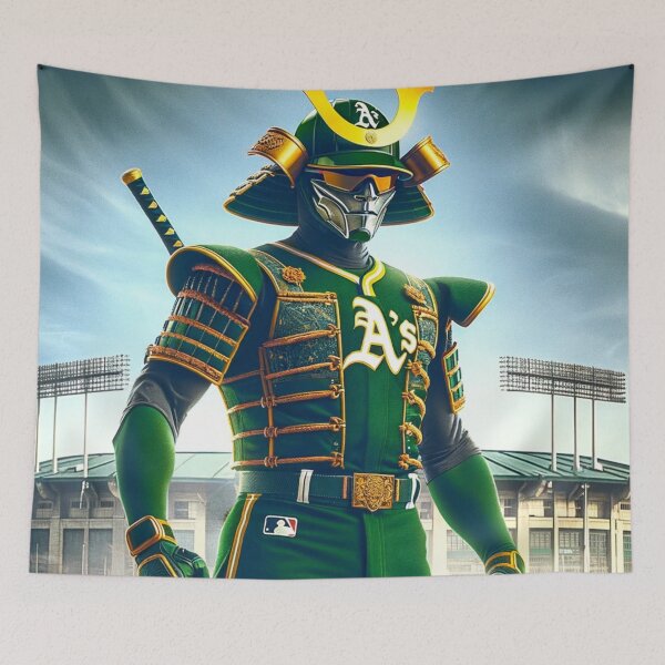 Item preview, Samurai Baseball Superhero OAK designed and sold by BaseballGods.
