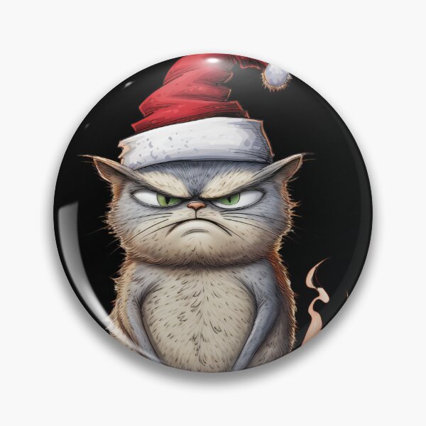 Artikelvorschau, Grumpy Christmas Katze I hate It! 2023 Geschenk entworfen und verkauft von stixgalore.