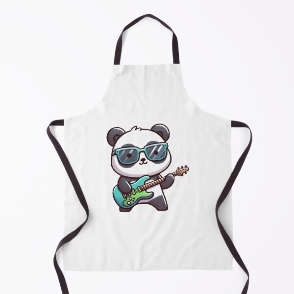 Item preview, Rockstar Panda with Electric Guitar and Sunglasses designed and sold by UmbrellaStudio1.