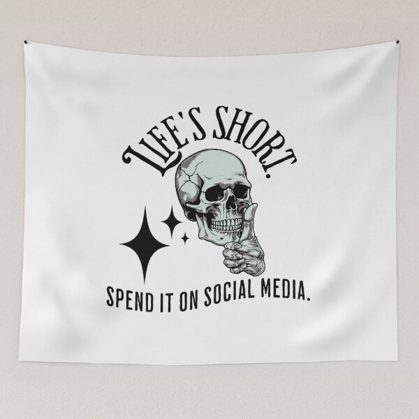 Item preview, Life's short. Spend it on social media. designed and sold by JonathanP514.