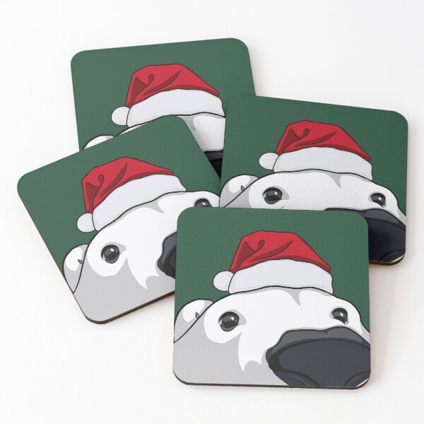 Item preview, Cute Christmas Polar Bear with Santa Hat designed and sold by rad-mignonette.