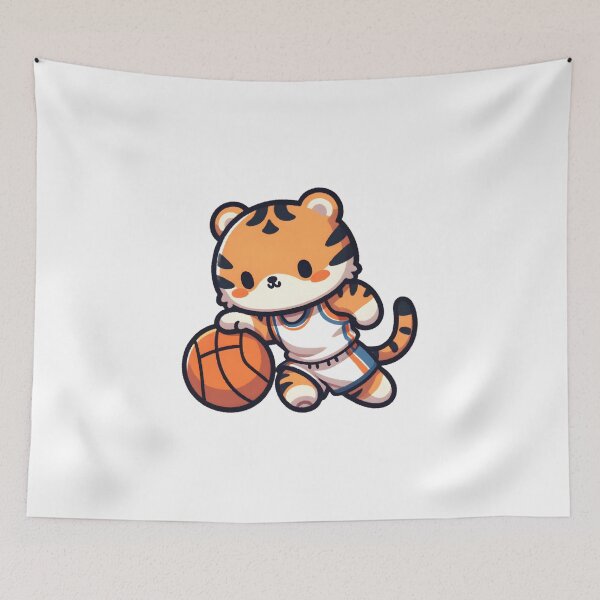 Item preview, Athletic Tiger Dribbling Basketball designed and sold by UmbrellaStudio1.