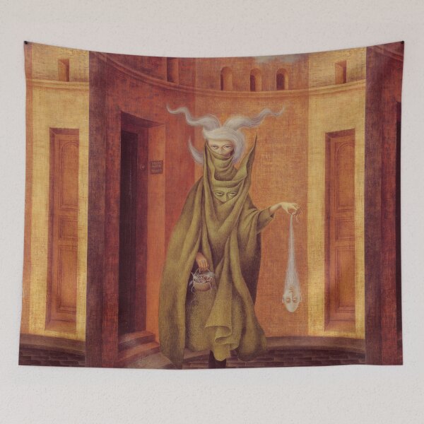 Item preview, HD. Woman Leaving the Psychoanalyst,  by Remedios Varo. (Original colors) designed and sold by MINDTHECHERRY.