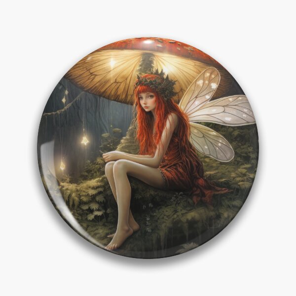 Item preview, Wet Faerie Under Luminous Mushroom designed and sold by Quips-n-Gifts.