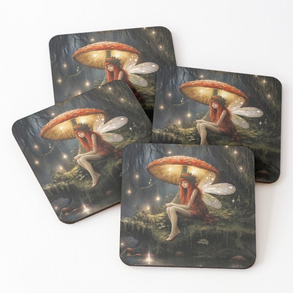Item preview, Wet Faerie Under Luminous Mushroom designed and sold by Quips-n-Gifts.
