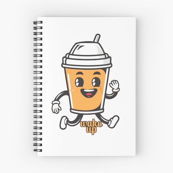 Item preview, wakeup cup of coffee cartoon style designed and sold by a-salah.