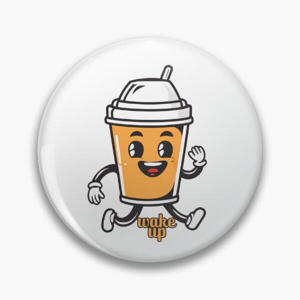 Item preview, wakeup cup of coffee cartoon style designed and sold by a-salah.