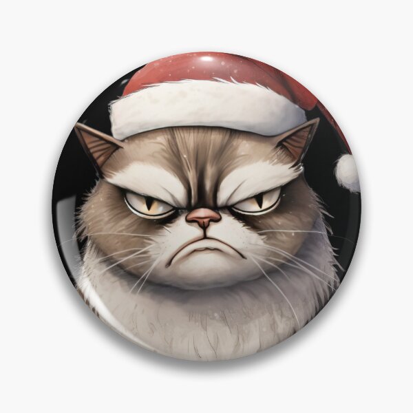 Artikelvorschau, Grumpy Christmas Katze I hate It! 2023 Geschenk entworfen und verkauft von stixgalore.