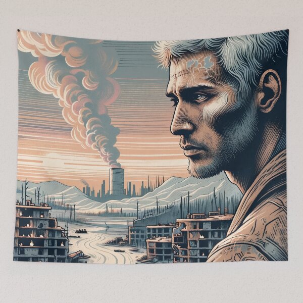 Item preview, Contemplations at Futuristic Twilight designed and sold by PictorialWhimsy.