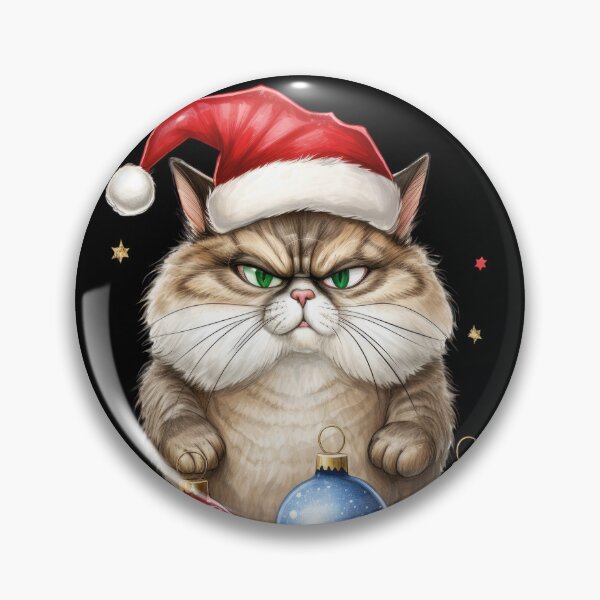 Artikelvorschau, Grumpy Christmas Katze I hate It! 2023 Geschenk entworfen und verkauft von stixgalore.