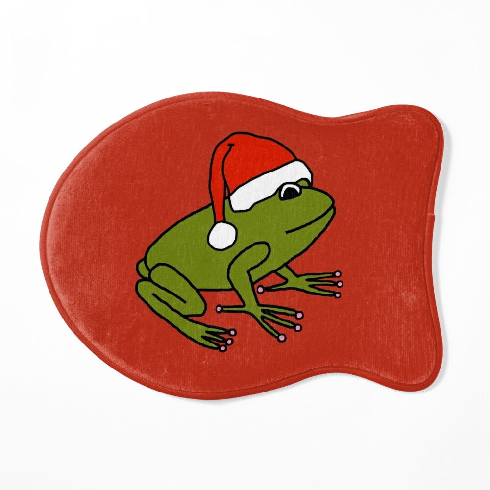 Baby Frog in Santa Hat Christmas Graphic by Lewlew · Creative Fabrica