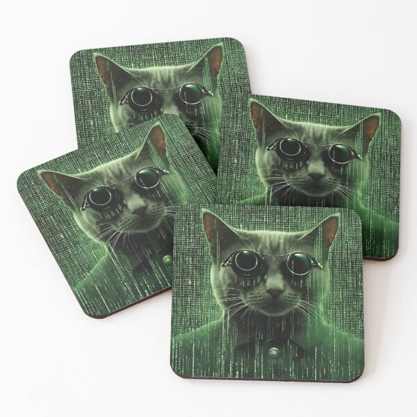 Item preview, Cat in The Matrix 2 designed and sold by AYBOSHOP.