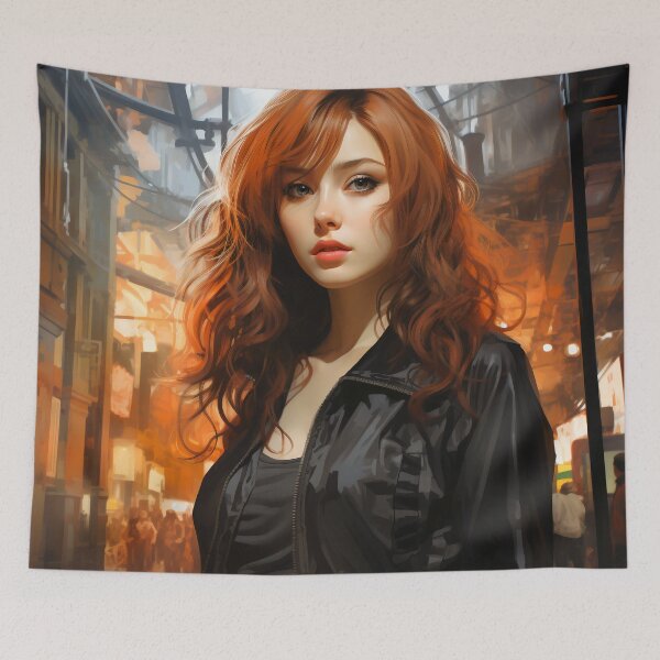 Item preview, Amber Twilight: A Portrait of Elegance in the Old City designed and sold by oanaunciuleanu.