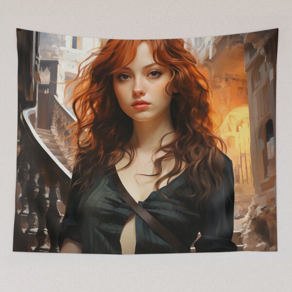 Item preview, Amber Twilight: A Portrait of Elegance in the Old City designed and sold by oanaunciuleanu.