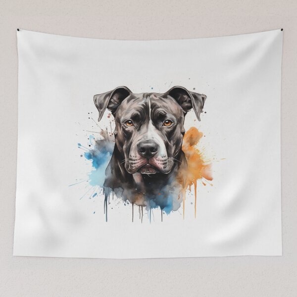 Item preview, Beauty amstaff lover water paint  designed and sold by SmileshareShop.