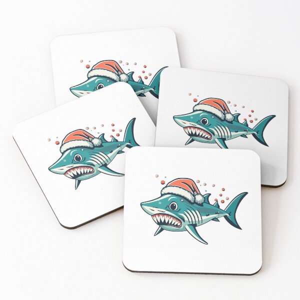 Item preview, christmas shark designed and sold by jkrphoto.